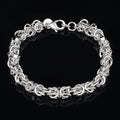 Women's 925 Sterling Bracelet Bangle Chain Banquet Jewelry