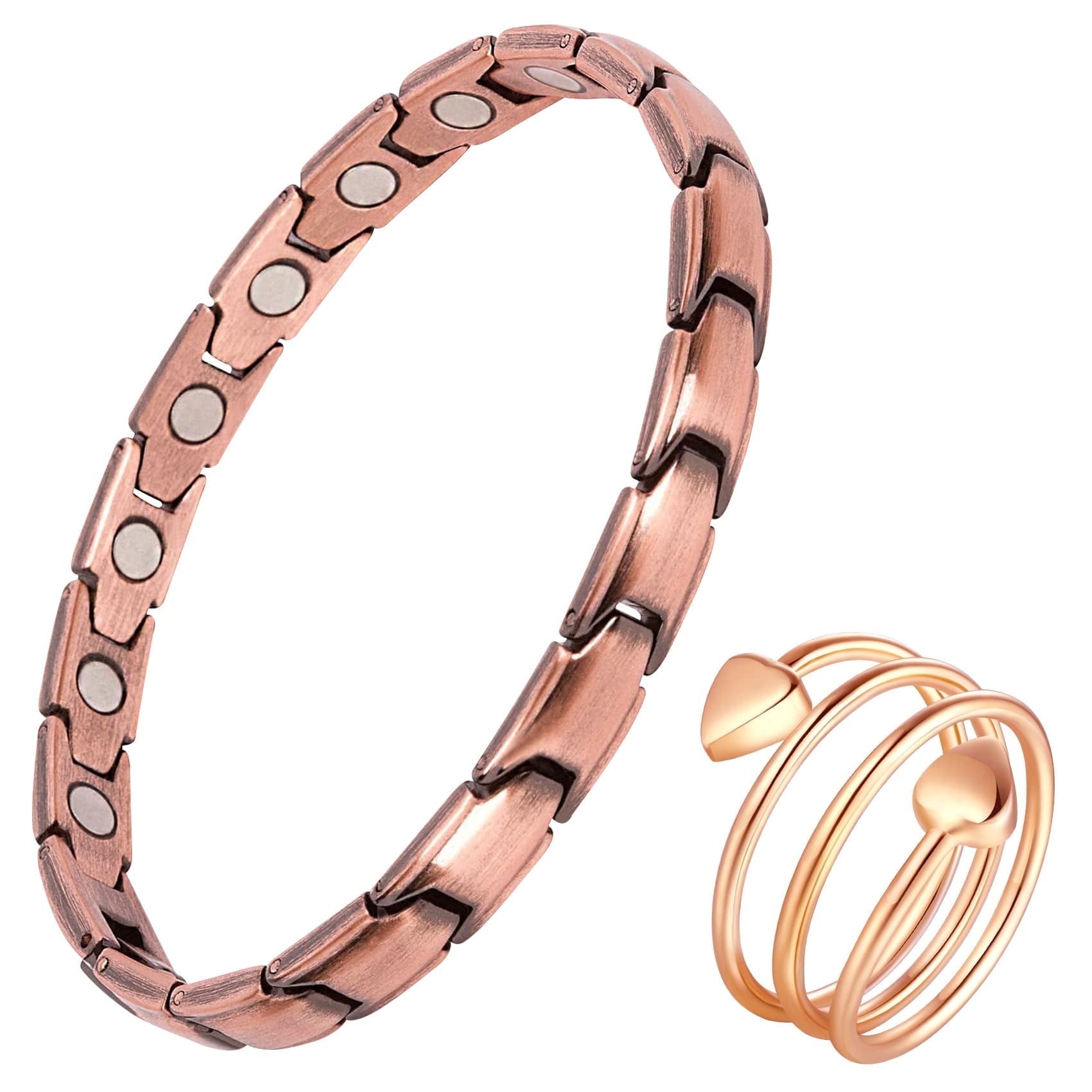99.99% Solid Copper Magnetic Bracelets for Women