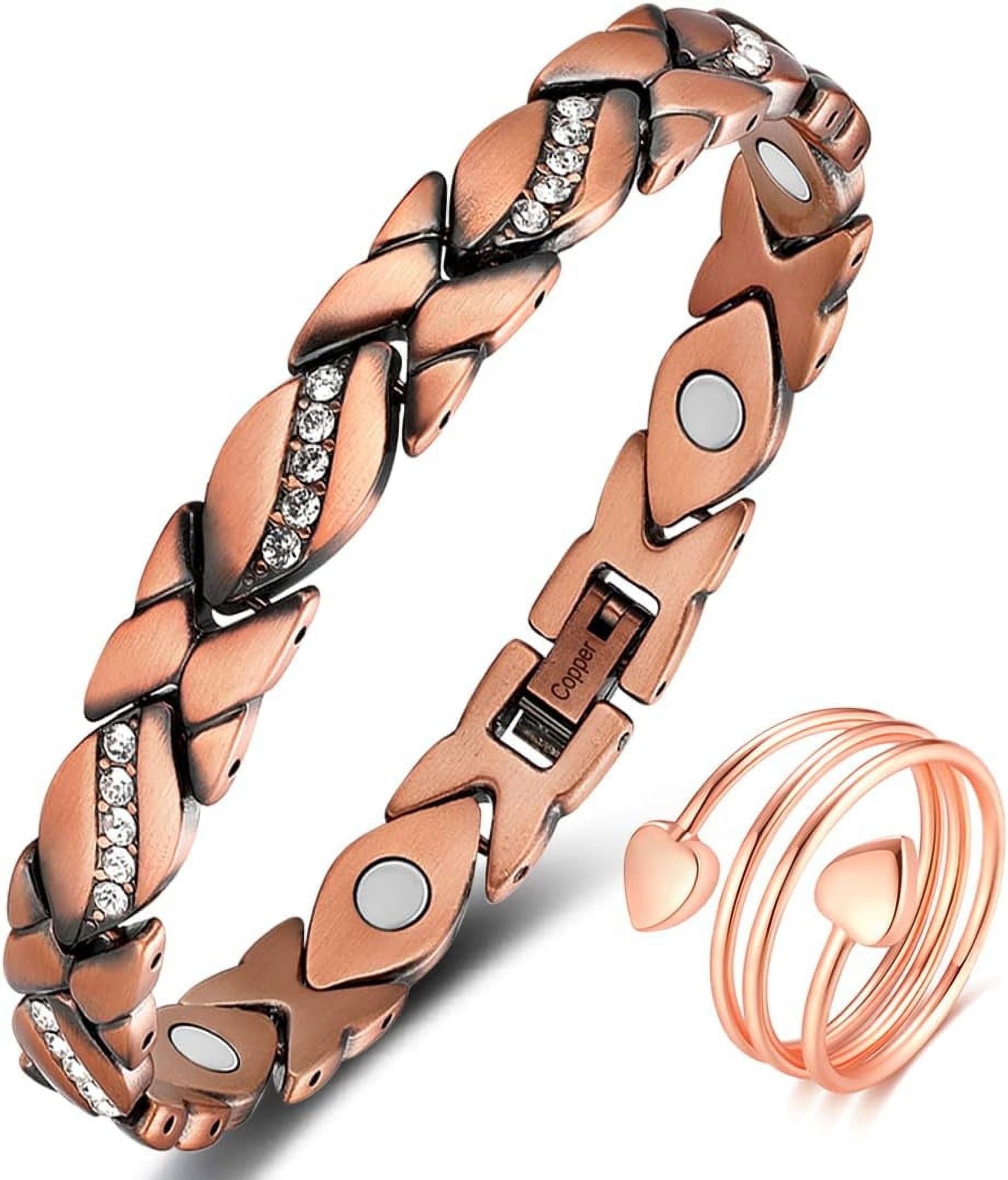 99.99% Solid Copper Magnetic Bracelets for Women