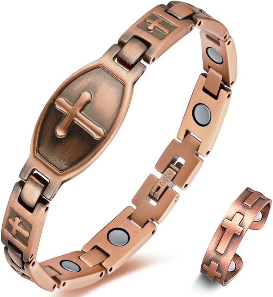 99.99% Solid Copper Magnetic Bracelets for Women