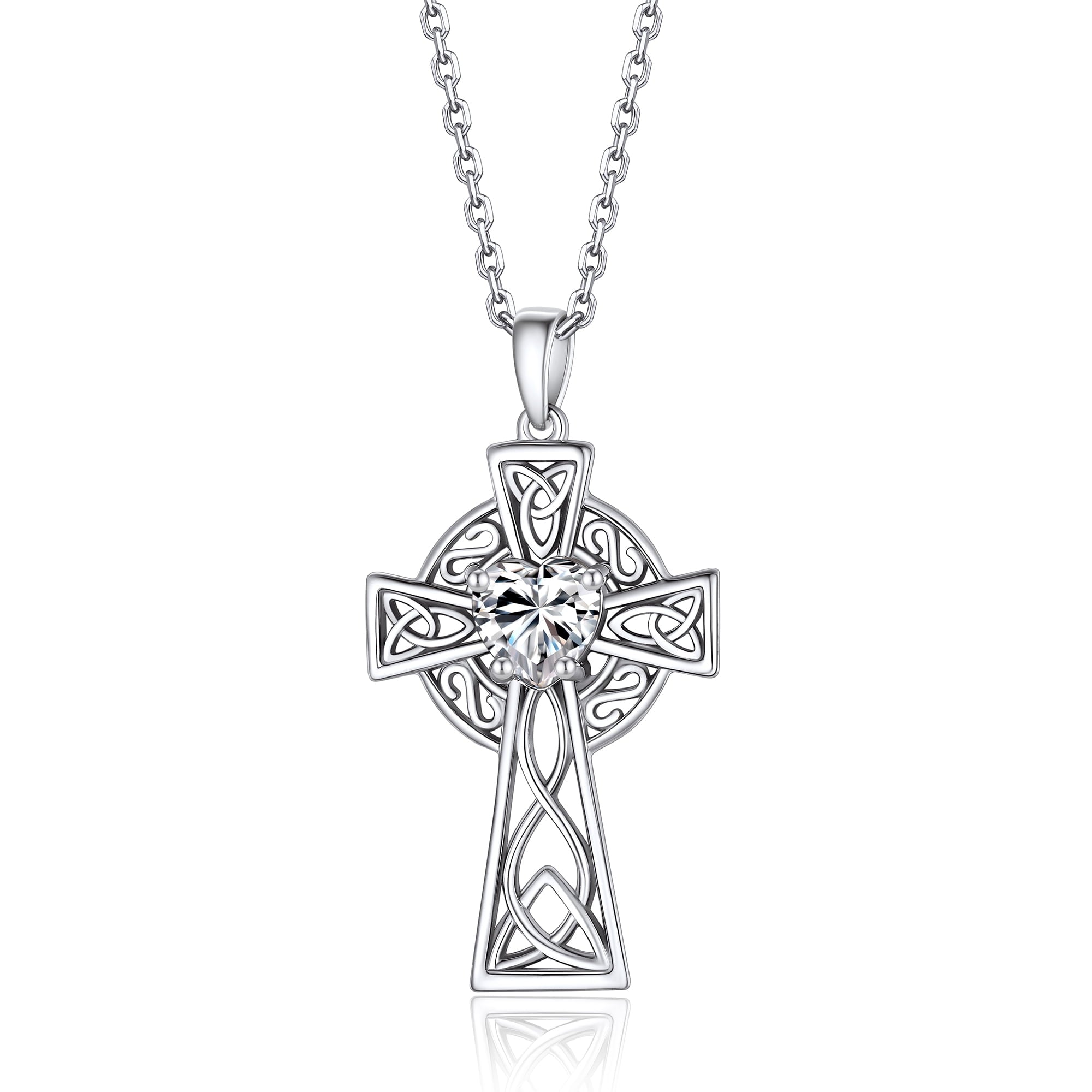 Cross Necklace for Women 1 Cross Pendant 925 Sterling Easter Christian Jewelry Gifts