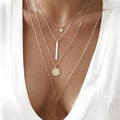 SEXY SPARKLES Multilayer Layered Layer Long Necklaces Chain for Womens Jewelry
