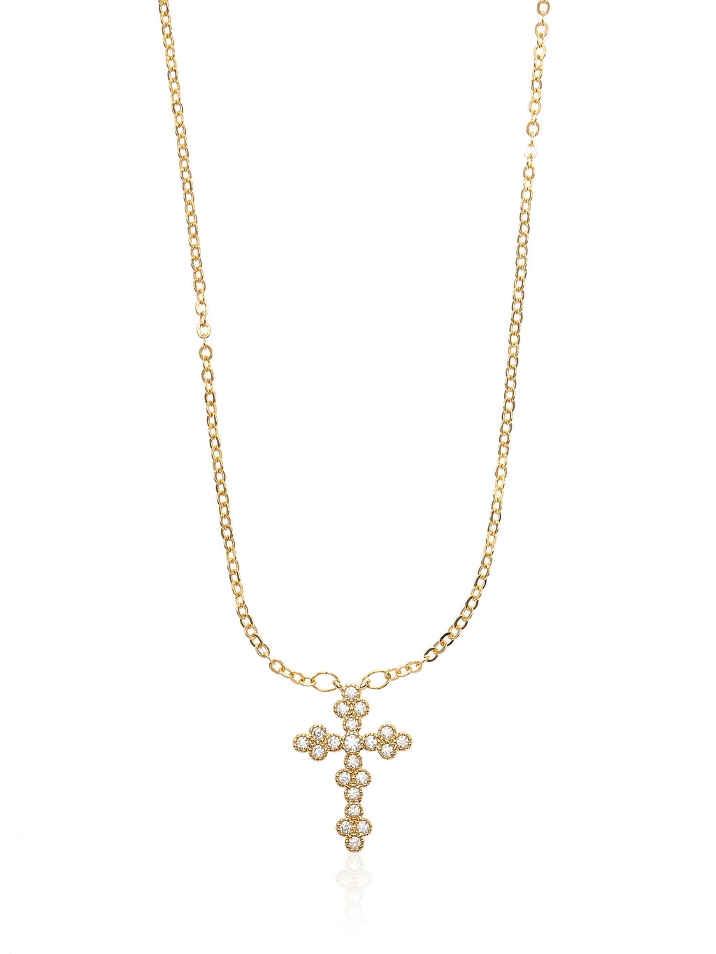 Tone Cross Necklace