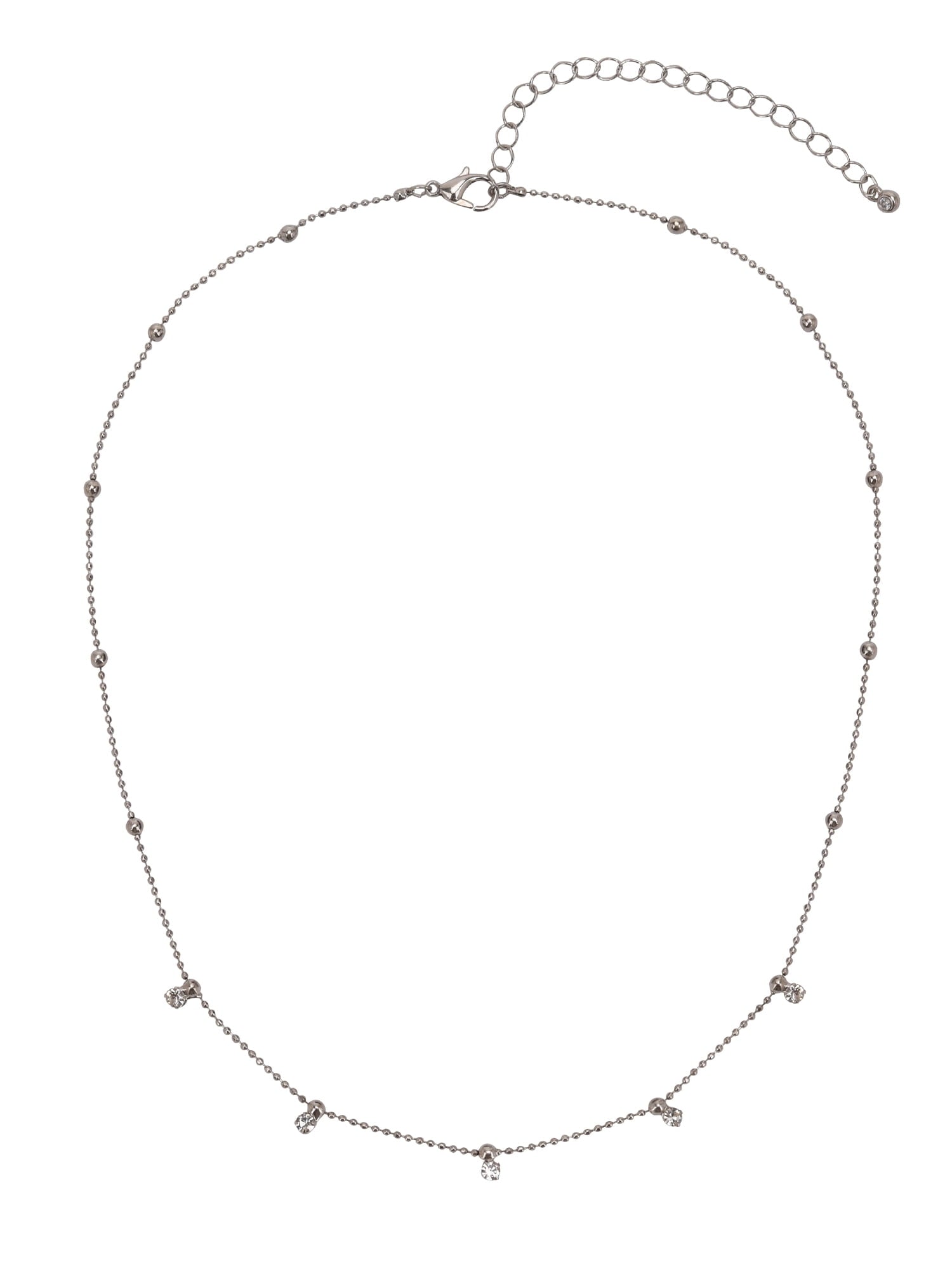 Adult Women's Tone Crystal Dangle Delicate Metal Necklace