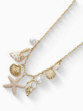 Starfish &amp; Shell Charm Necklace