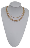 Women's Tone 16"Adjustable Layering Chain Necklace. 16",17"18" Layer Necklace makes this Necklace for Everyone!