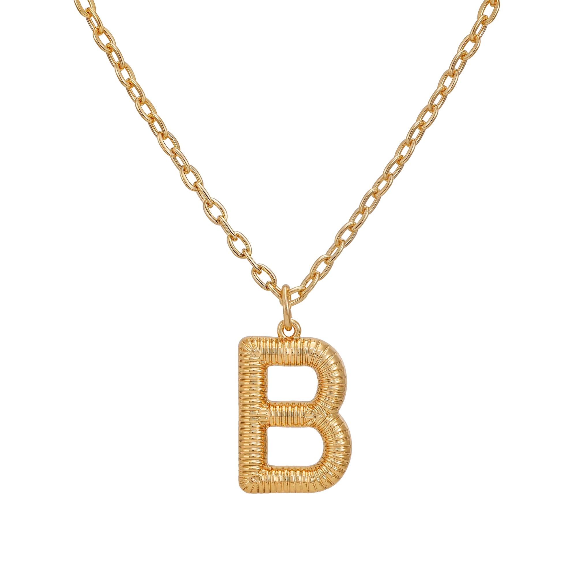Women's Goldtone Initial E Necklace with Giftable Pouch