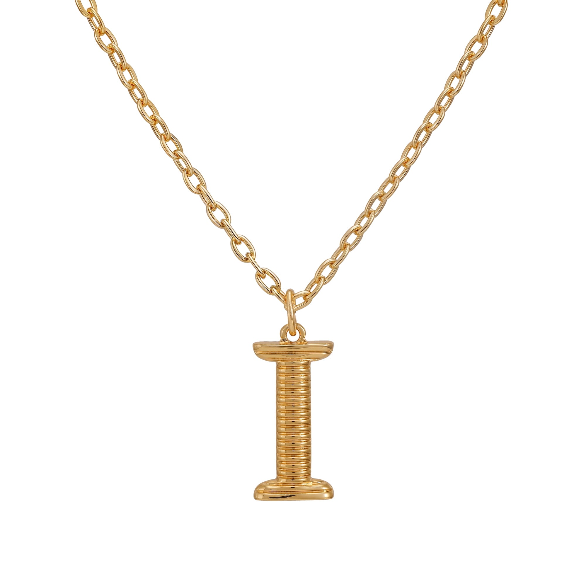 Women's Goldtone Initial E Necklace with Giftable Pouch