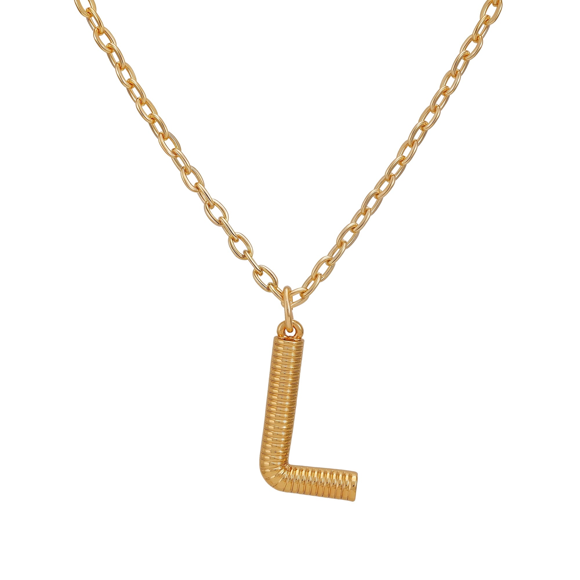 Women's Goldtone Initial E Necklace with Giftable Pouch