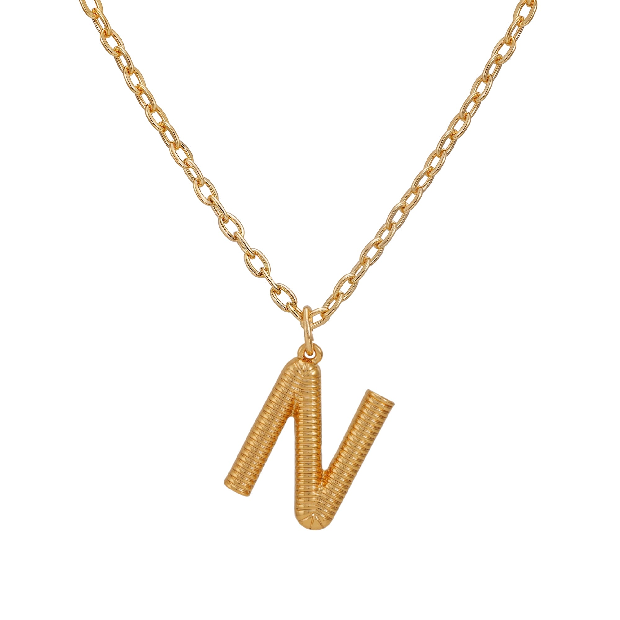 Women's Goldtone Initial E Necklace with Giftable Pouch