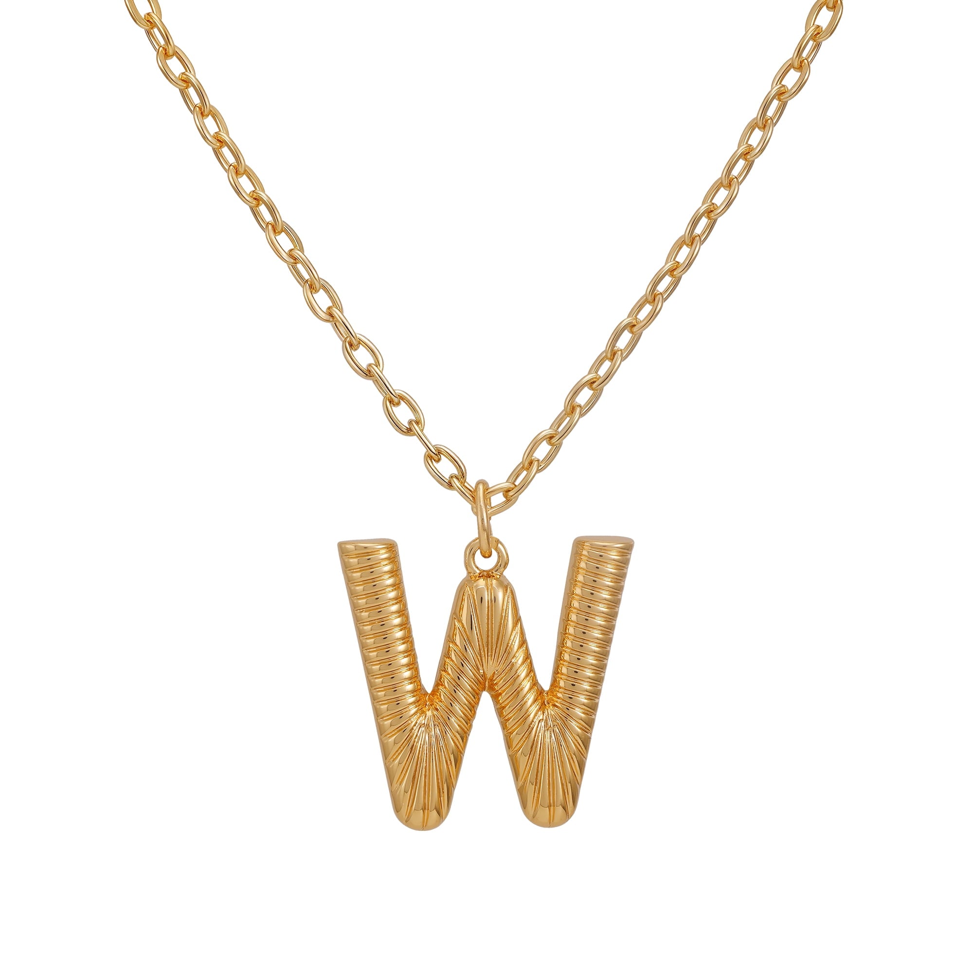 Women's Goldtone Initial E Necklace with Giftable Pouch