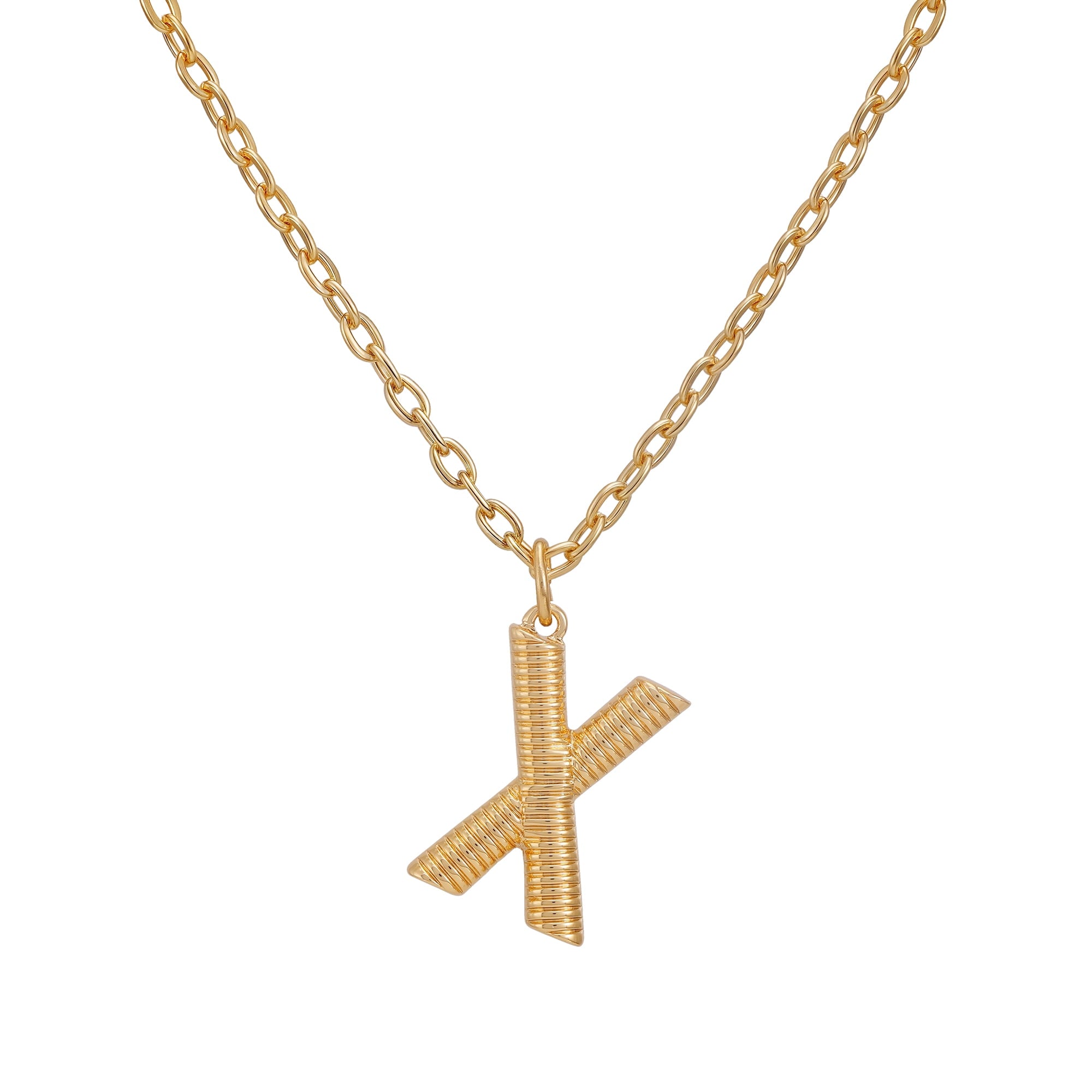 Women's Goldtone Initial E Necklace with Giftable Pouch