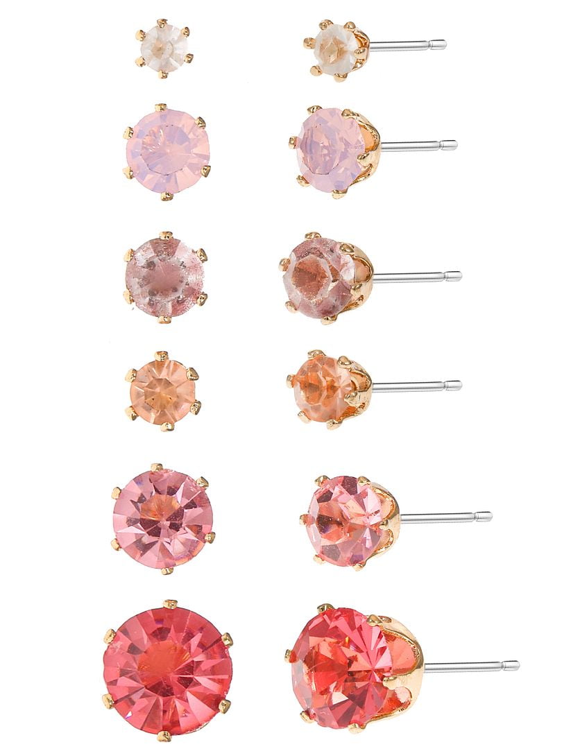 Essentials Multi Ear Hoop Earrings, 6 Pack