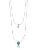 Women's Silvertone Layered Necklace, 1 Piece
