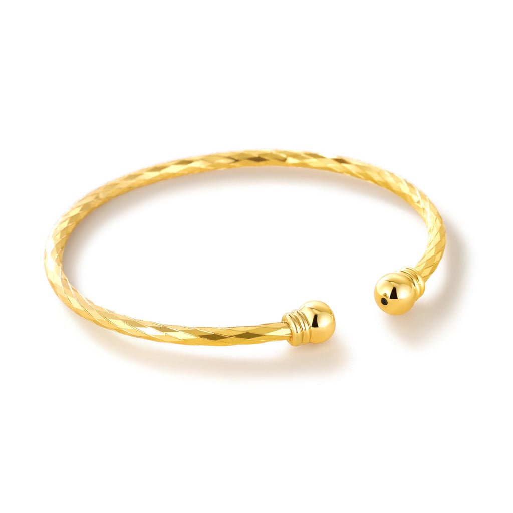 Twisted Bracelet for Women Open Bracelet Jewelry Solid Cuff Bangle