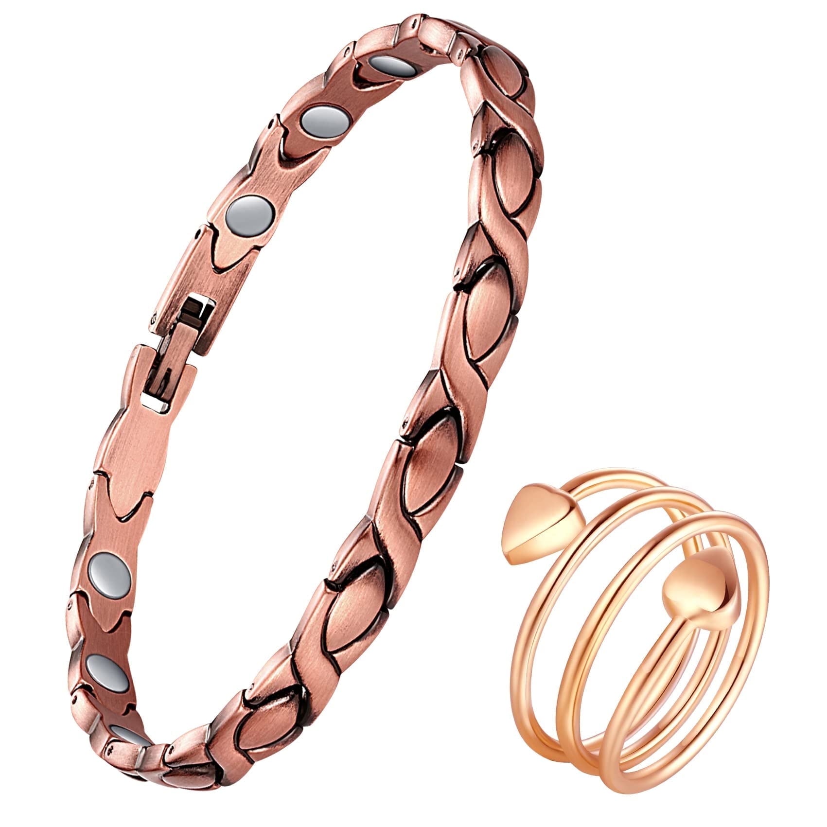 99.99% Solid Copper Magnetic Bracelets for Women
