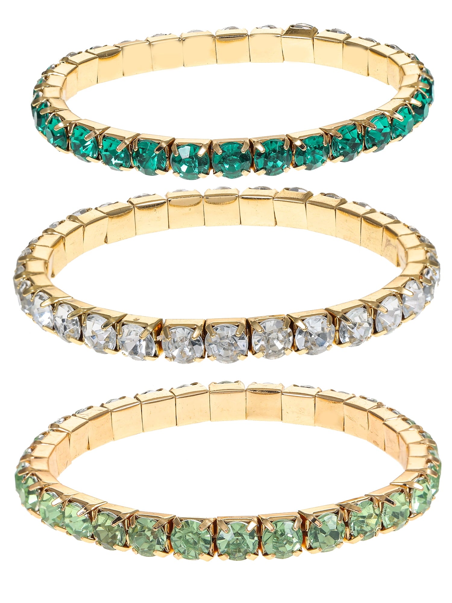 St. Patrick's Day Bead Stretch Bracelets, 3 Piece