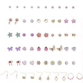 Kids Beaded Charm Earrings, 30 Count Multi-color