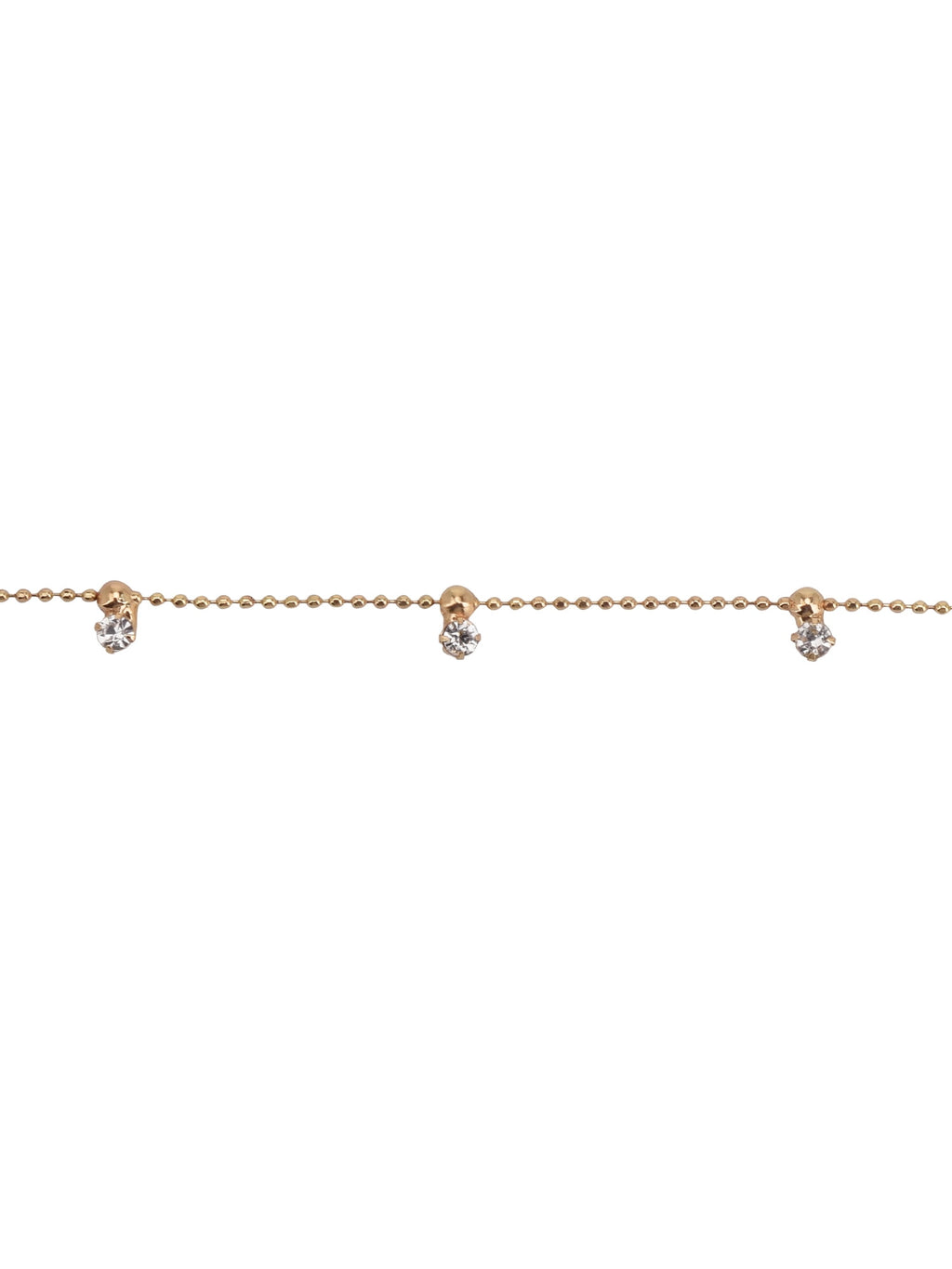 Adult Women's Tone Crystal Dangle Delicate Metal Necklace