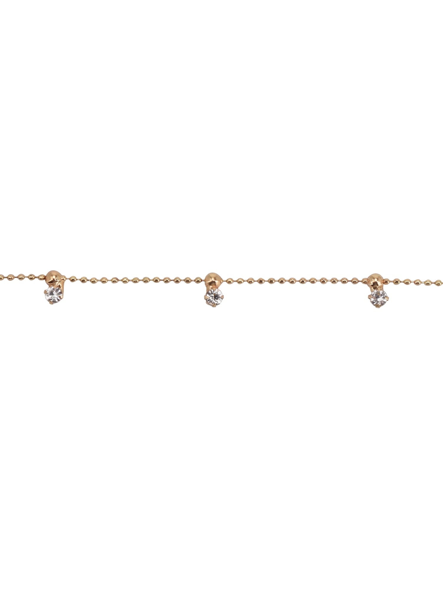 Adult Women's Tone Crystal Dangle Delicate Metal Necklace