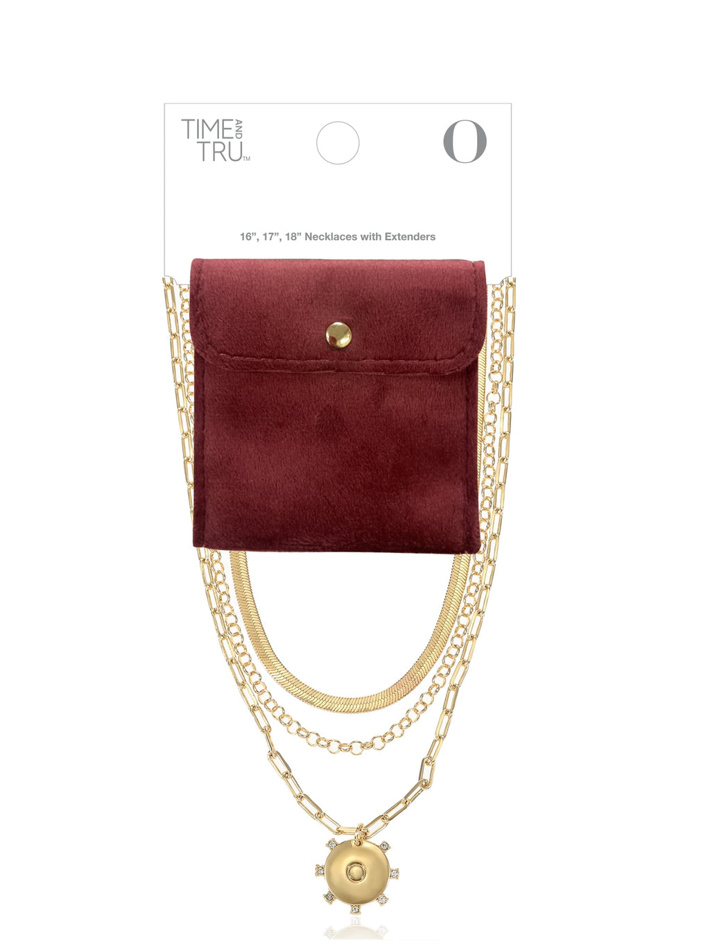 Goldtone Necklace, 3 Piece, Initial J