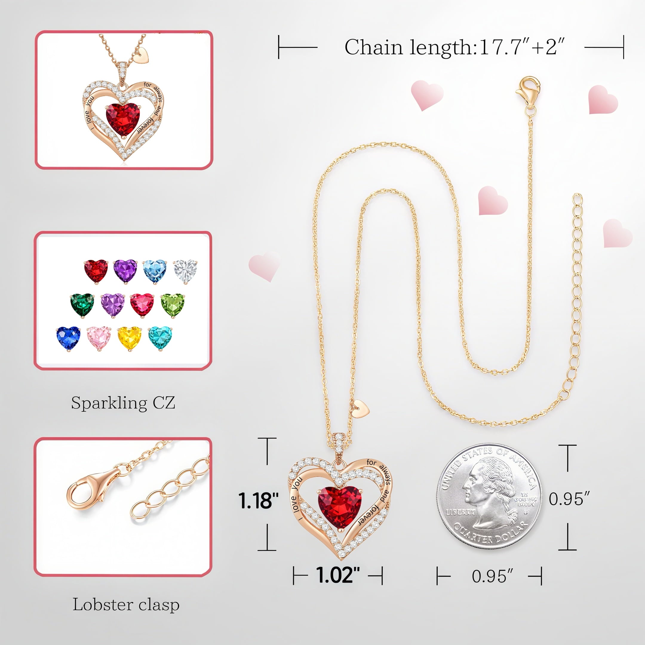 Pendant Necklaces for Women With Zirconia, Jewelry for Women Wife