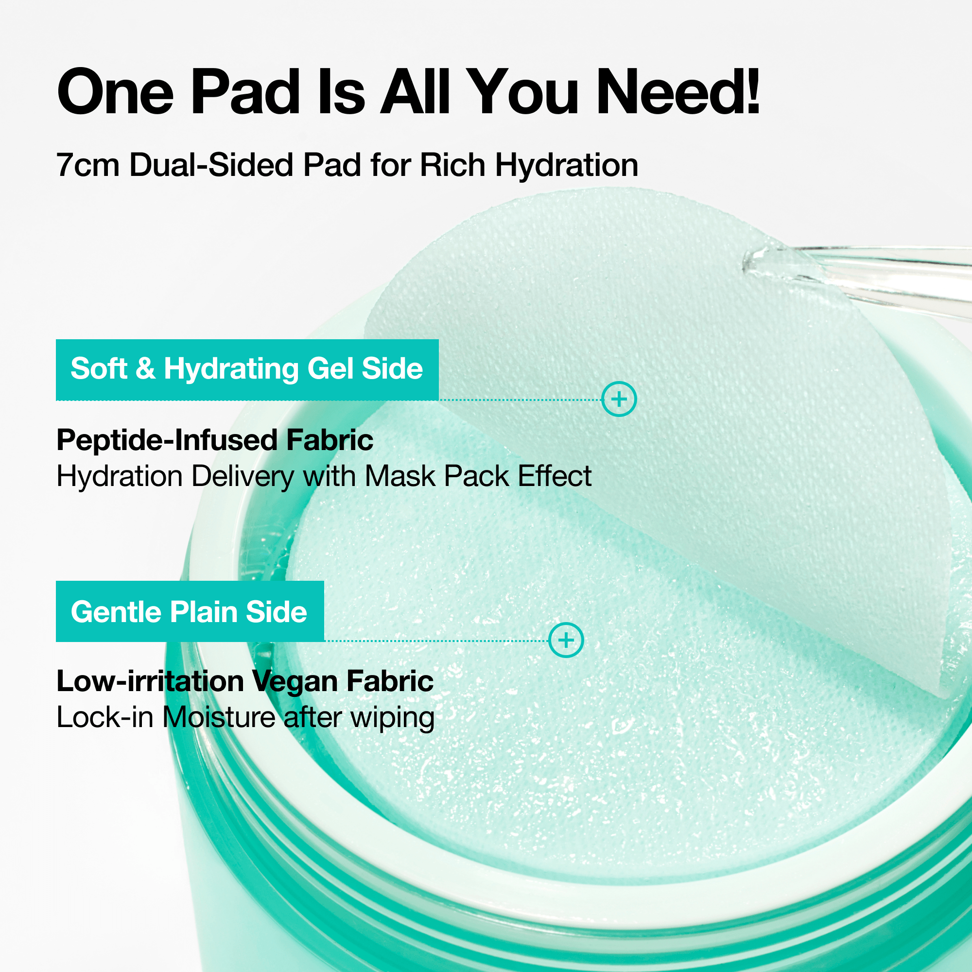 PDRN 100 Hyaluronic Acid Glow Pad