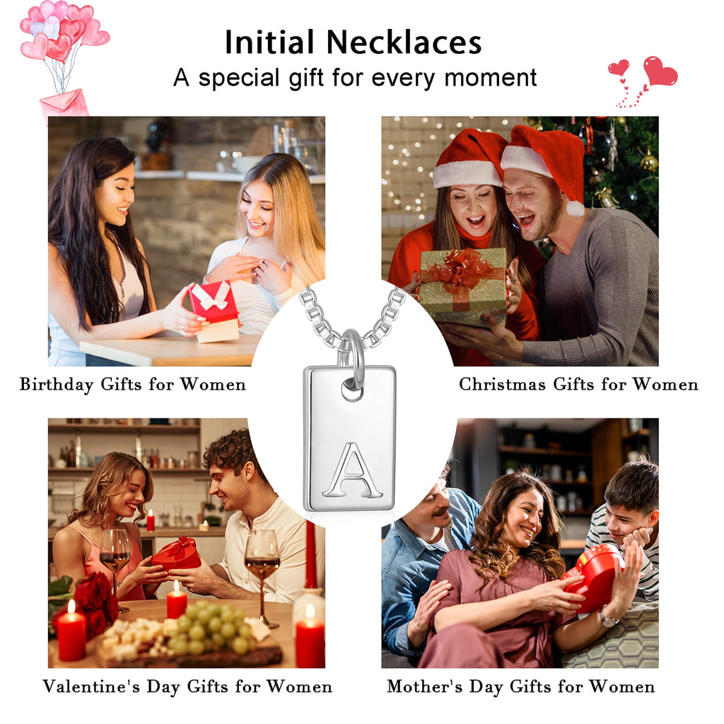 S925 Sterling Plated Initial Necklaces for Women Girls CZ Letter A Pendant Chain Easter Basket Stuffers Jewelry Gifts Teen Her Tween Preteen Mom Adults Female Kids Ideas