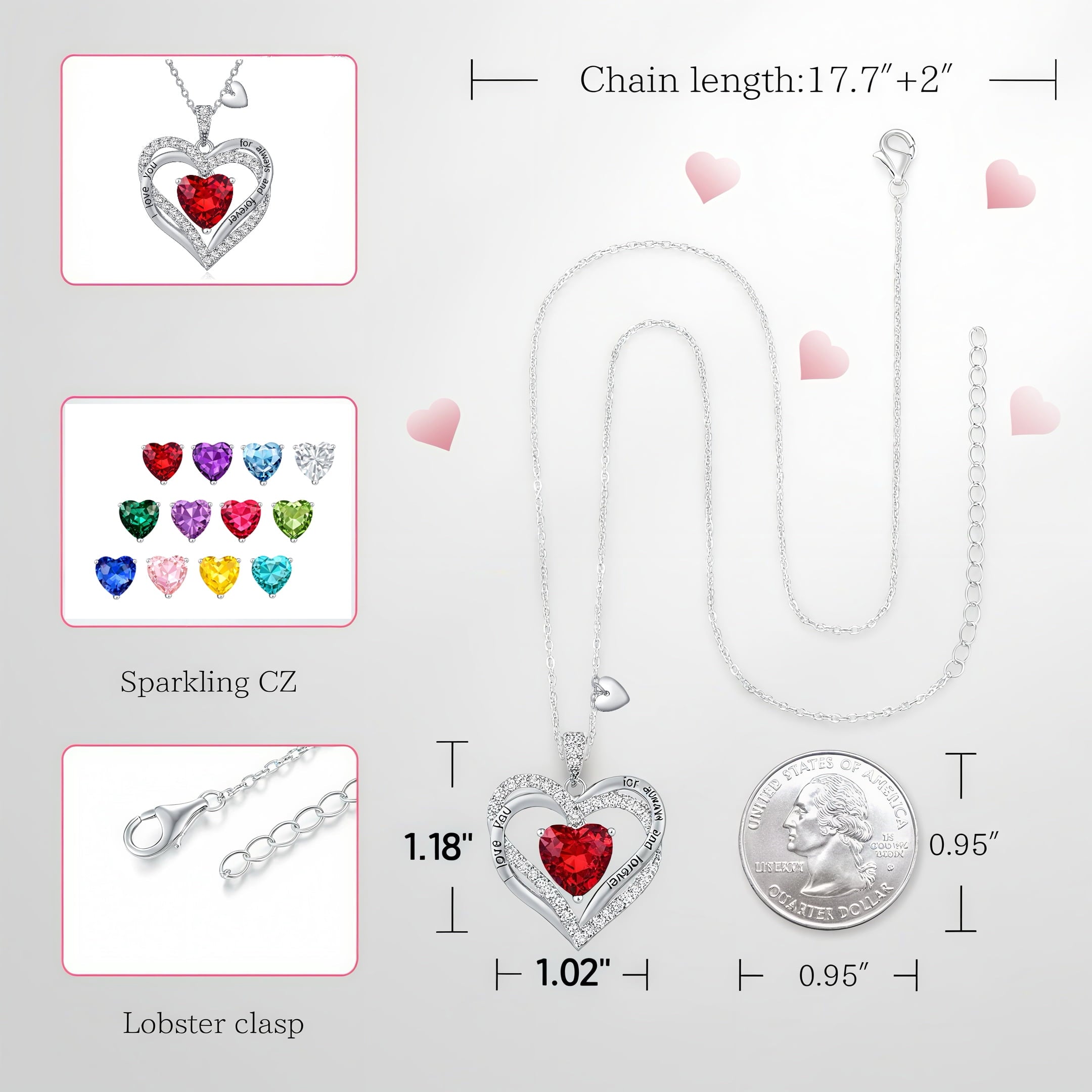 Pendant Necklaces for Women With Zirconia, Jewelry for Women Wife