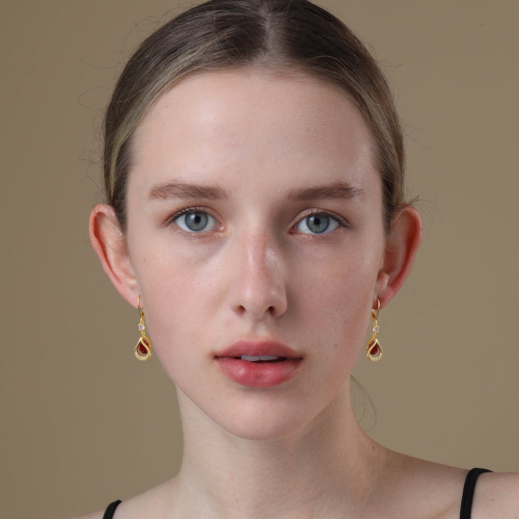 18K White Plated Drop Earrings for Women Girls Hypoallergenic S925 Sterling Post April Earrings with CZ Easter Basket Stuffers Jewelry Gifts Teen Adults Kids