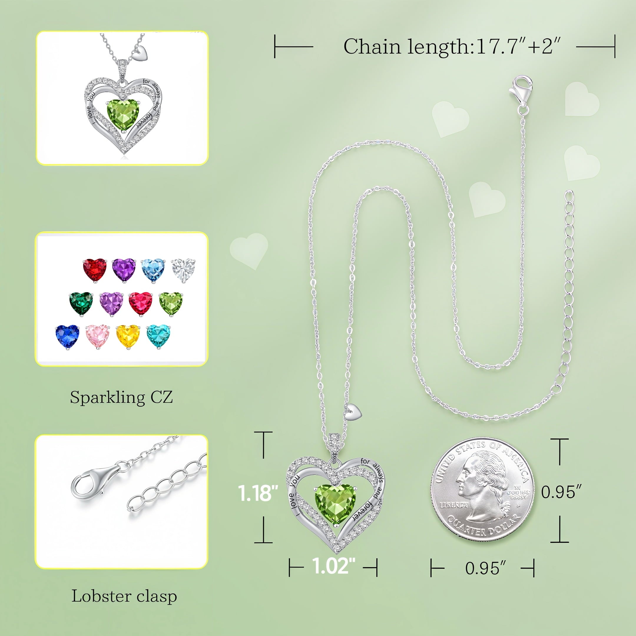 Pendant Necklaces for Women With Zirconia, Jewelry for Women Wife
