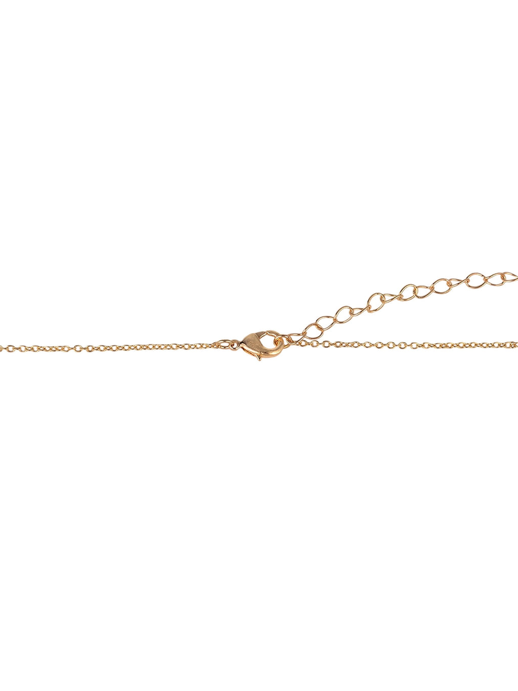 Goldtone Hammered Initial "M" Pendant Necklace
