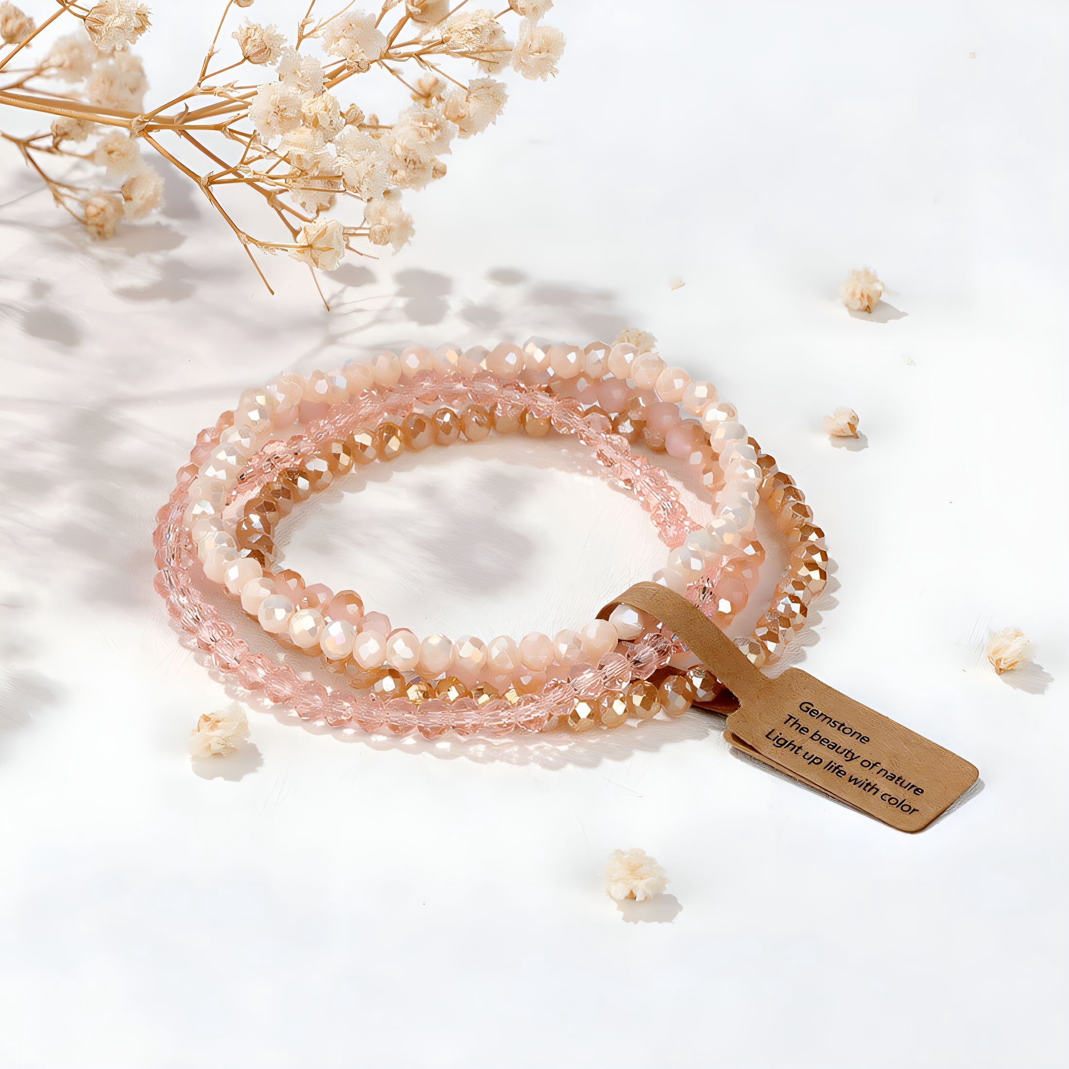 Bracelets for Women,Bright Gloss,Showcasing Luxurious Feel Womens Jewelry,High Strength,Adapts to Extreme Conditions Charm Bracelets for Women,Pink
