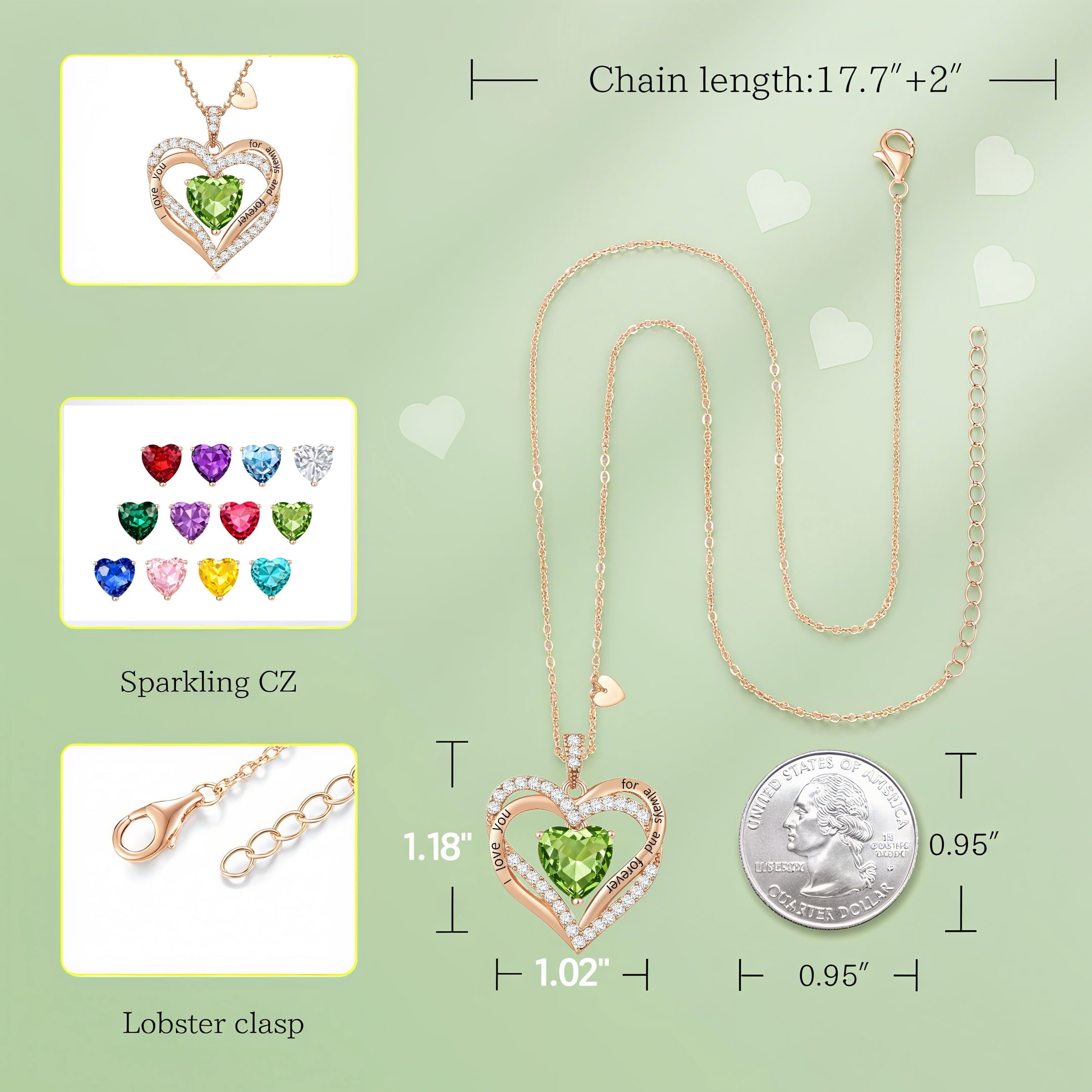 Pendant Necklaces for Women With Zirconia, Jewelry for Women Wife