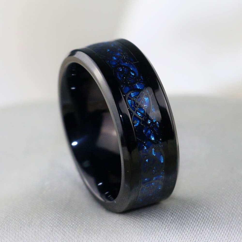 Matching Rings Couple Rings Black Plated 1CT Purple Cz Women Wedding Ring Sets