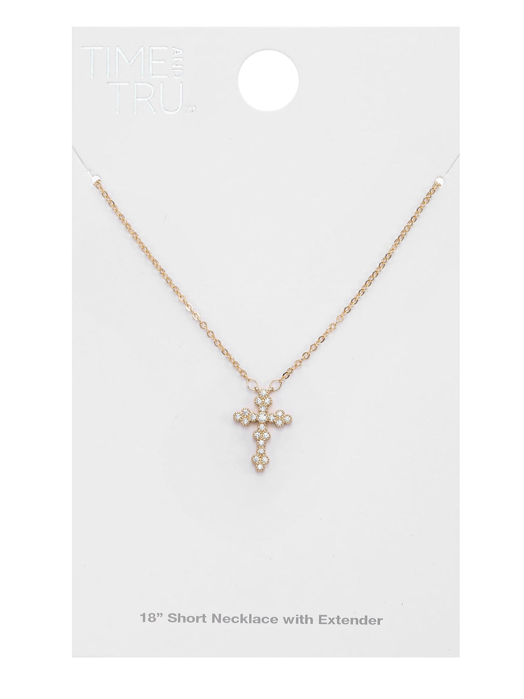 Tone Cross Necklace