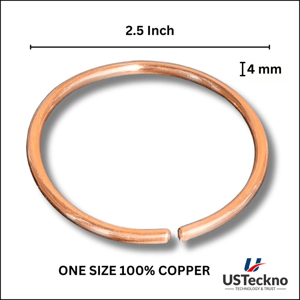 Hand Forged Unisex 100% Copper Bracelet. Made with Solid High Gauge Copper and Health benefits. Enhance your well-being in style!