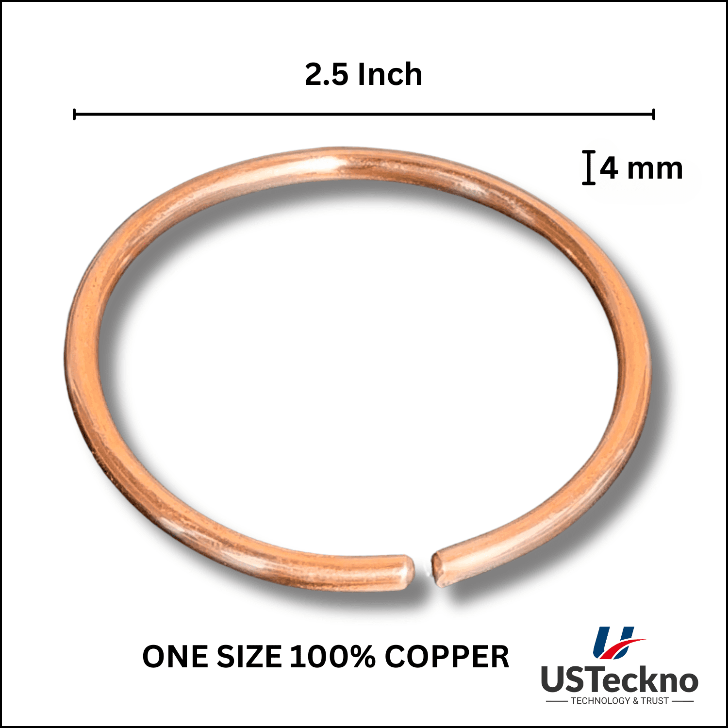 Hand Forged Unisex 100% Copper Bracelet. Made with Solid High Gauge Copper and Health benefits. Enhance your well-being in style!