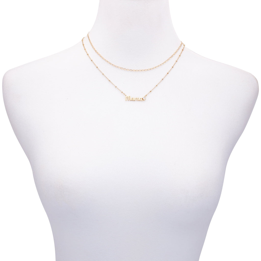 Women's Tone Mama Layered Necklace Set, 2-Piece