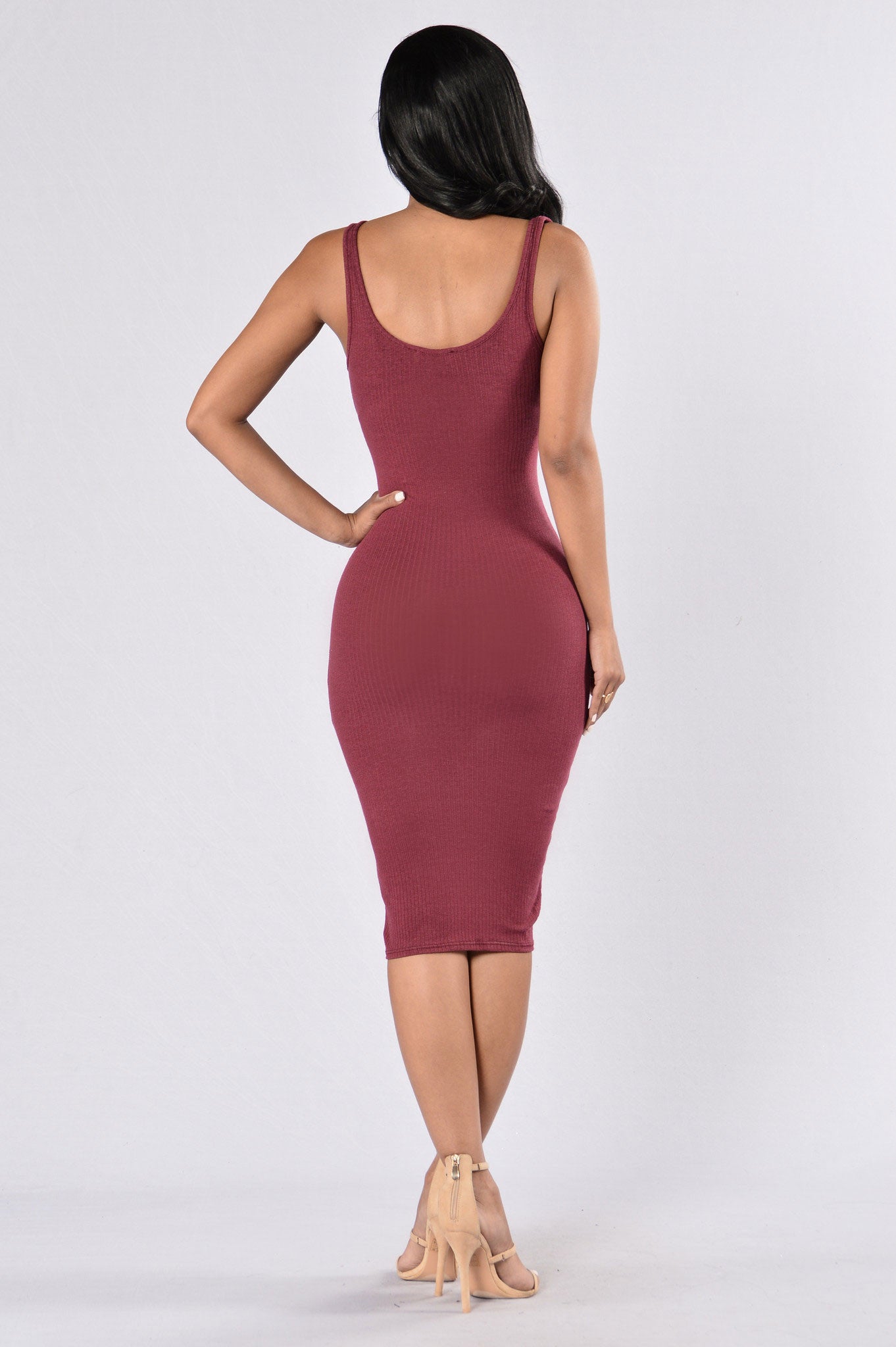 Dolly Dress - Burgundy