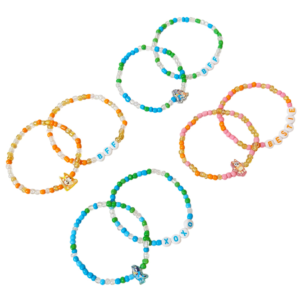 BFF Beaded Bracelets, 8 Different Designs in the Package