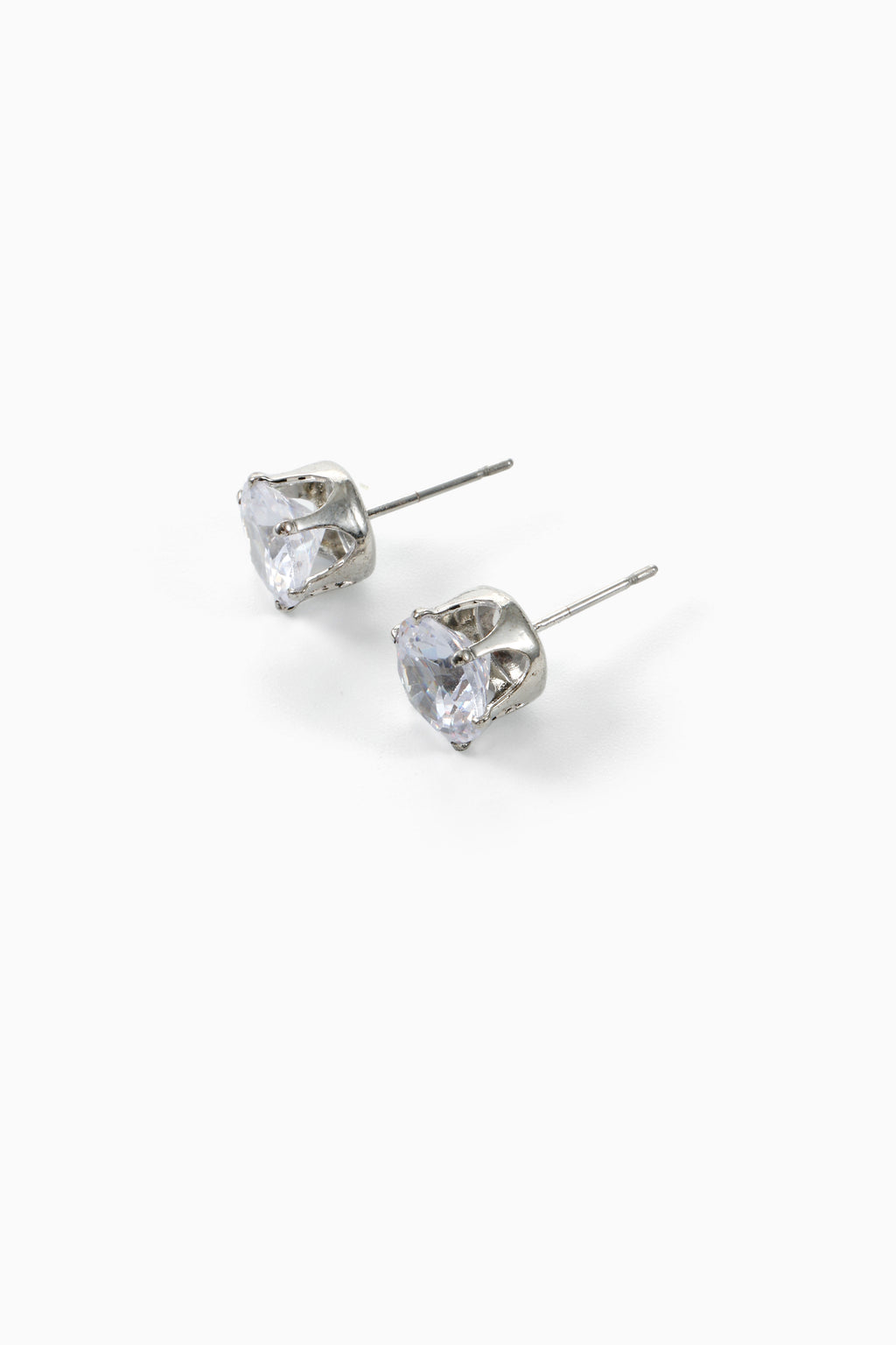 Women's Silvertone Cubic Zirconia Stud