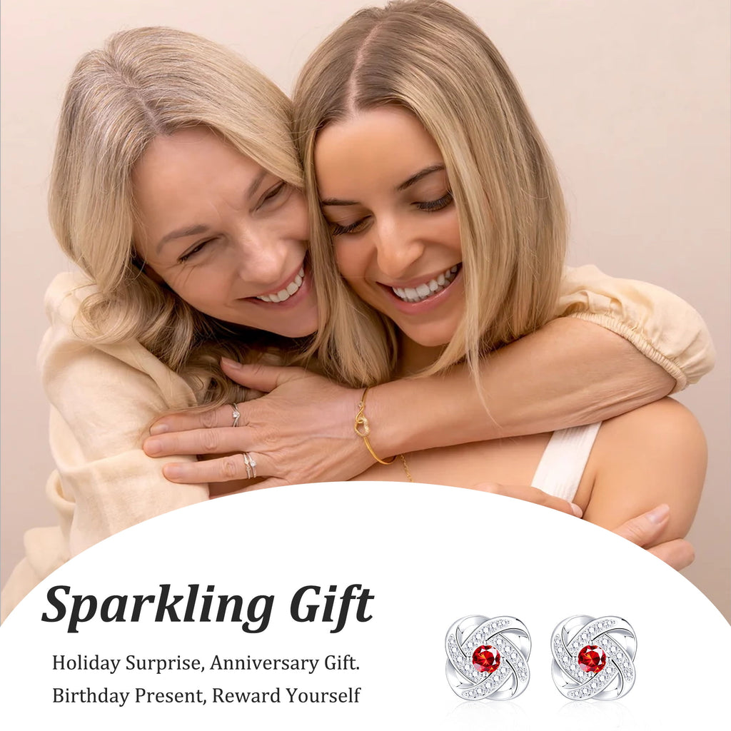 18K White Plated Stud Earrings for Women Girls CZ S925 Sterling Post April Earrings with Crystal Easter Basket Stuffers Jewelry Gifts Teen Kids Adults Ideas