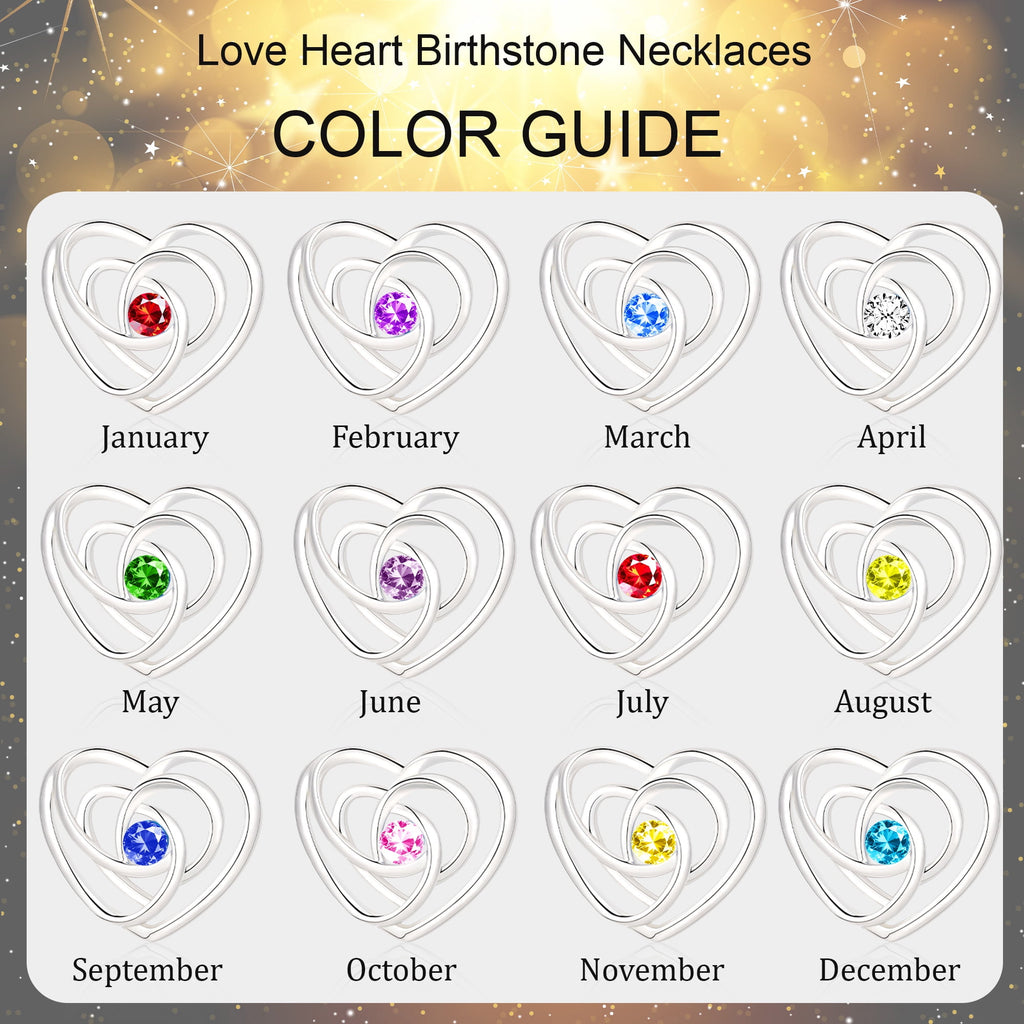 S925 Sterling Plated Heart Necklaces for Women Girls CZ April Necklace with Crystal Easter Basket Stuffers Jewelry Gifts Teen Her Adult Wife Kids Ideas