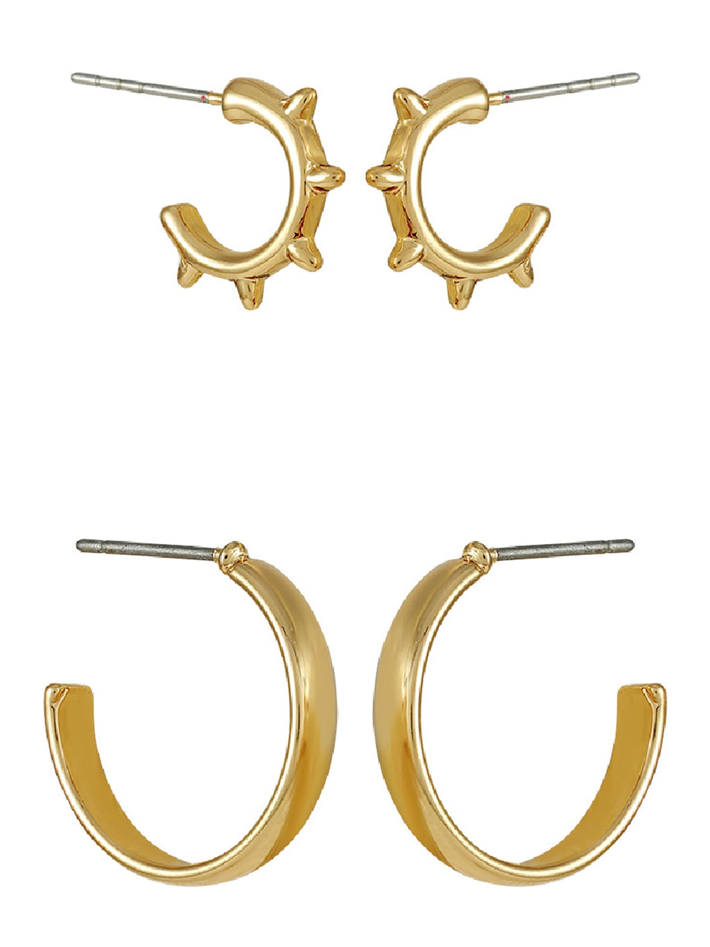 Essentials Multi Ear Hoop Earrings, 6 Pack