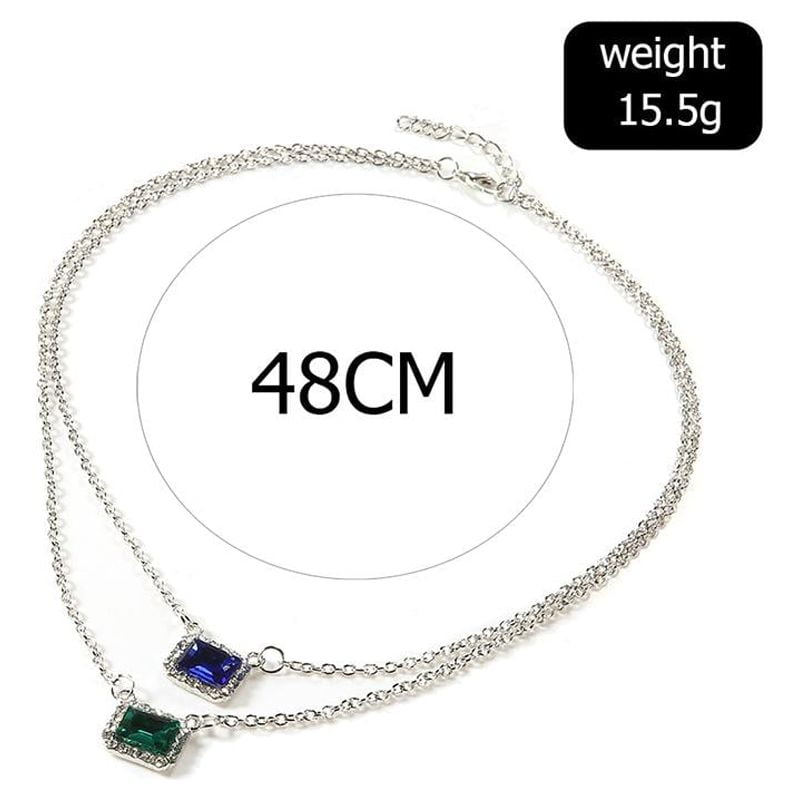 SEXY SPARKLES Multilayer Layered Layer Long Necklaces Chain for Womens Jewelry