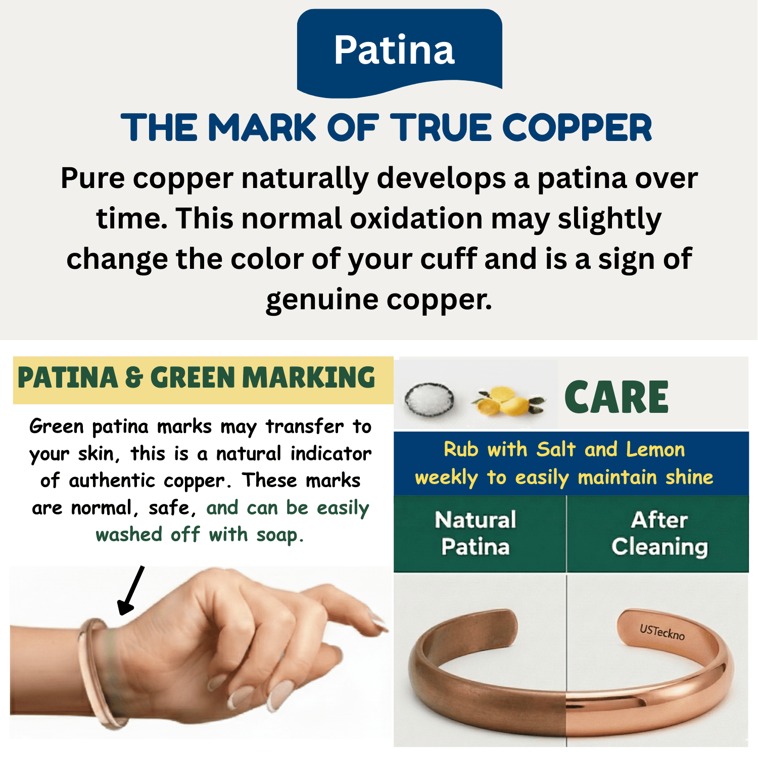 Hand Forged Unisex 100% Copper Bracelet. Made with Solid High Gauge Copper and Health benefits. Enhance your well-being in style!