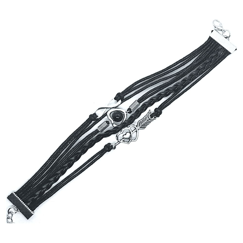 Braided Leather Friendship Bracelet For Woman or A Girl- Six Colors To Choose