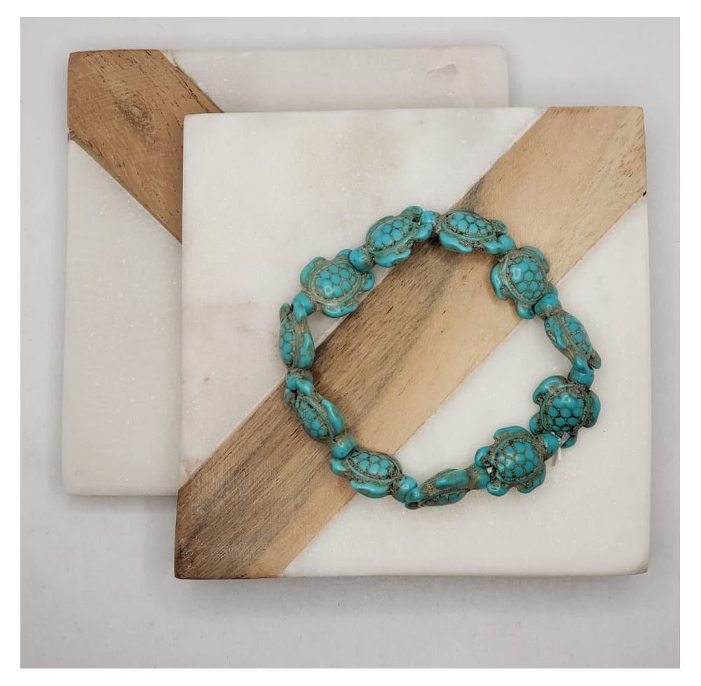 Turquoise Hawaiian Sea Turtle Bracelet