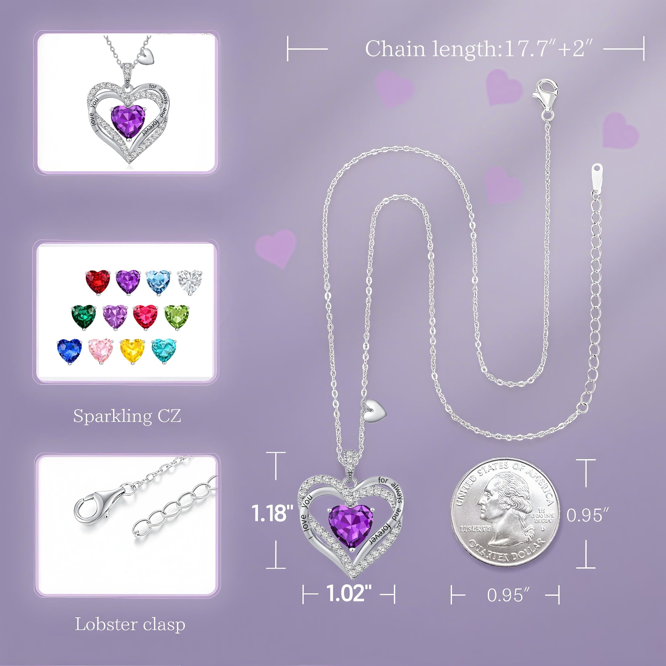 Pendant Necklaces for Women With Zirconia, Jewelry for Women Wife